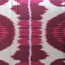 Usbekischer Ikat Stoff PINK ORNAMENT | Meterware